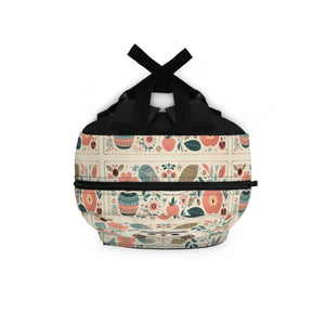 Chic Owl Backpack - Pastel Flowers Gift for Her - Dipaliz - Backpacks