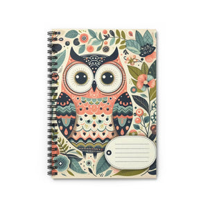 Chic Spiral Notebook - Pastel Flowers Metal Binding - Dipaliz - Journals