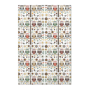 Owls on a Tree Area Rug – Polyester Chenille - Dipaliz - Rugs