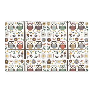 Owls on a Tree Area Rug – Polyester Chenille - Dipaliz - Rugs