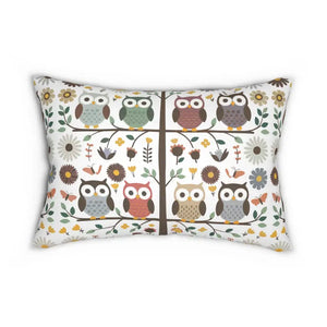Hoot-tastic Lumbar Pillow - Enchanting Owl Design - Dipaliz - 20’’ × 14’’ - Pillows
