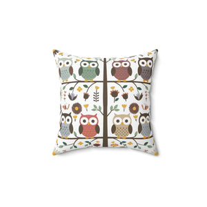 Sustainable Owl Pillows – Eco-friendly 18x18 - Dipaliz - Throw
