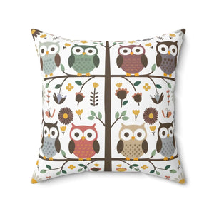 Sustainable Owl Pillows – Eco-friendly 18x18 - Dipaliz - Throw