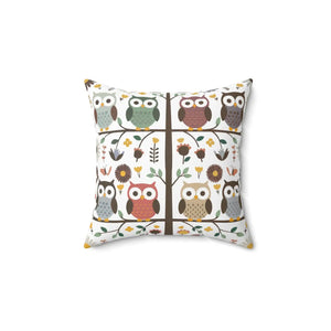 Sustainable Owl Pillows – Eco-friendly 18x18 - Dipaliz - Throw