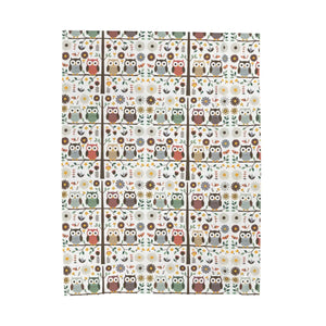 Owls on a Tree Blanket – Plush Velveteen - Dipaliz - Blankets