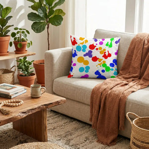 Dipaliz paint splats pillow washable cover 18x18 size - throw pillows