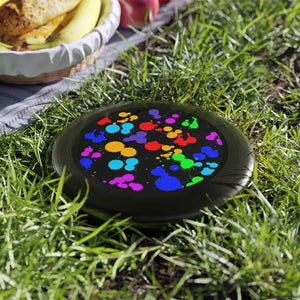 Wham o Splats Frisbee Ultimate Outdoor Paint Pattern Fun - Dipaliz - Black / 10.9’’ - Sporting Goods