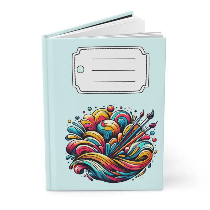 Paintbrush with Vibrant Colors Hardcover Journal Matte - Paper Products