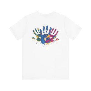 Unisex Jersey Short Sleeve Tee - Painted Palms Print - Dipaliz - T-shirt