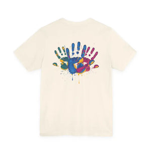 Unisex Jersey Short Sleeve Tee - Painted Palms Print - Dipaliz - T-shirt