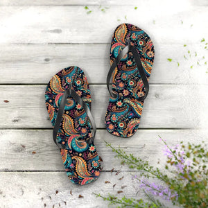 Flip Flops Paisley Eva Sole Polyester Suede Comfort - Dipaliz - Slippers