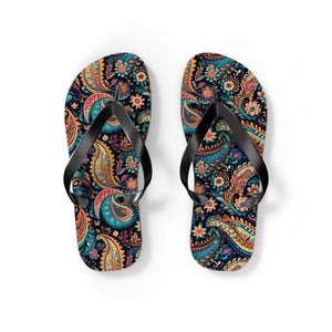 Flip Flops Paisley Eva Sole Polyester Suede Comfort - Dipaliz - Slippers