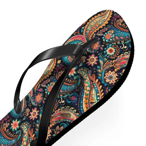 Flip Flops Paisley Eva Sole Polyester Suede Comfort - Dipaliz - Slippers