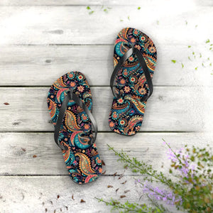 Flip Flops Paisley Eva Sole Polyester Suede Comfort - Dipaliz - Slippers