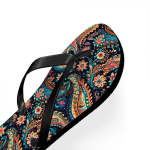 Flip Flops Paisley Eva Sole Polyester Suede Comfort - Dipaliz - Slippers