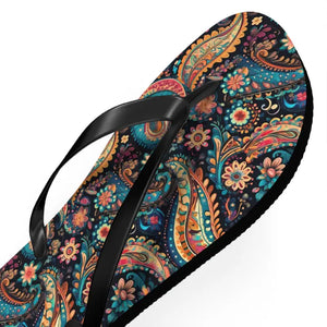 Flip Flops Paisley Eva Sole Polyester Suede Comfort - Dipaliz - Slippers