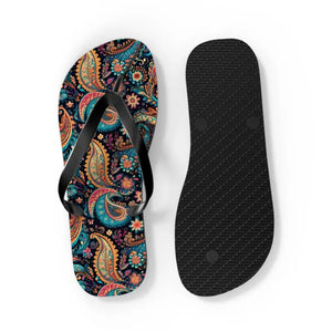 Flip Flops Paisley Eva Sole Polyester Suede Comfort - Dipaliz - Slippers