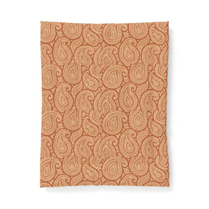 Boho Paisley Cotton Comforter - Rust Bedspread - Dipaliz - 68’’ x 88’’ - Home Decor