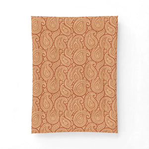 Boho Paisley Cotton Comforter - Rust Bedspread - Dipaliz - 68’’ x 92’’ - Home Decor