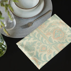 Premium Cloth Napkin Set - Paisley Floral Pattern - Dipaliz - Napkins