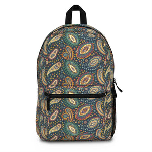 Stylish Paisley Pattern Backpack - Durable Polyester - Dipaliz - Backpacks