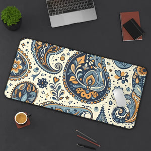Paisley Neoprene Desk Mat - High-quality 3mm Anti-slip - Dipaliz - Workstation & Cubicle Accessories