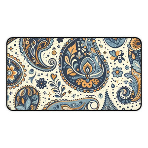 Neoprene Desk Mat - Paisley 3mm Anti-slip - Dipaliz - 12’’ × 22’’ - Workstation & Cubicle Accessories