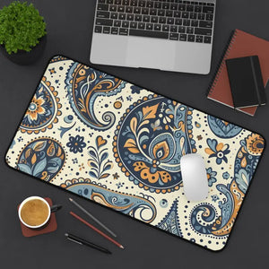 Neoprene Desk Mat - Paisley 3mm Anti-slip - Dipaliz - Workstation & Cubicle Accessories
