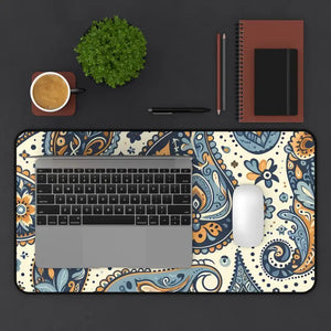 Neoprene Desk Mat - Paisley 3mm Anti-slip - Dipaliz - Workstation & Cubicle Accessories