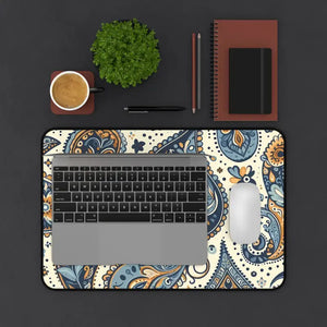 Neoprene Desk Mat - Paisley 3mm Anti-slip - Dipaliz - 12’’ × 18’’ - Workstation & Cubicle Accessories