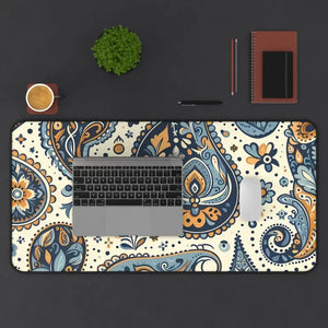 Neoprene Desk Mat - Paisley 3mm Anti-slip - Dipaliz - Workstation & Cubicle Accessories