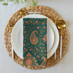 Cloth Napkin Set - Vibrant Paisley Premium Style - Dipaliz - Napkins