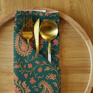 Cloth Napkin Set - Vibrant Paisley Premium Style - Dipaliz - Napkins