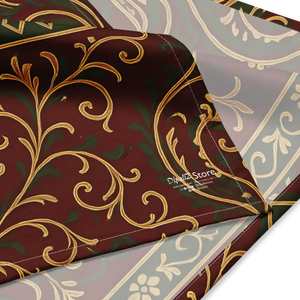 Maroon Paisley Print Bandana Bold All-over Design Dipaliz - Bandanas & Headties