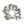 Floral Grey Scrunchie - Eco-friendly Hair Accessory - Dipaliz - Ponytail Holders