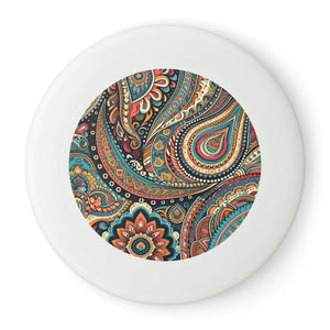 Ultimate Outdoor Fun Paisley Frisbee by Dipaliz Wham-o Classic - White / 10.9’’ - Sporting Goods
