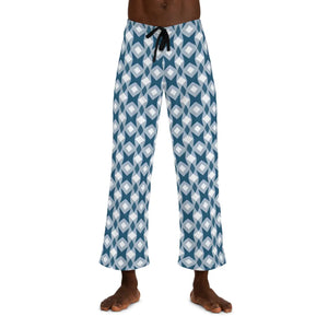 Retro Teal Star Geometric Men’s Pajama Pants (aop) - Pajamas