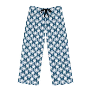 Retro Teal Star Geometric Men’s Pajama Pants (aop) - Pajamas