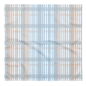 Bold Print Bandana - Eco Friendly Blue Stripes - Dipaliz - Bandanas & Headties