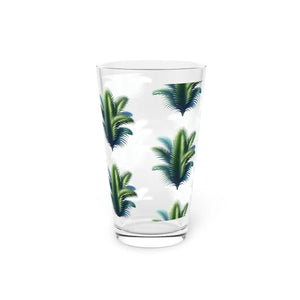 Tropical Palm Fronds Pint Glass - 16oz Summer Glassware - Dipaliz - Tumblers