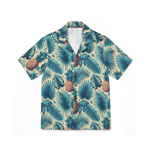 Vibrant Tropical Hawaiian Camp Shirt - Linen Style - Dipaliz - Shirts
