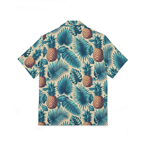 Vibrant Tropical Hawaiian Camp Shirt - Linen Style - Dipaliz - Shirts