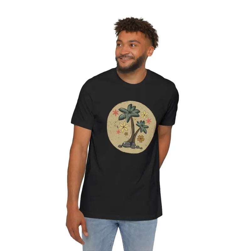 Unisex Deluxe Palm Tree Tee - Feel the Vacation Vibe! - T-shirt