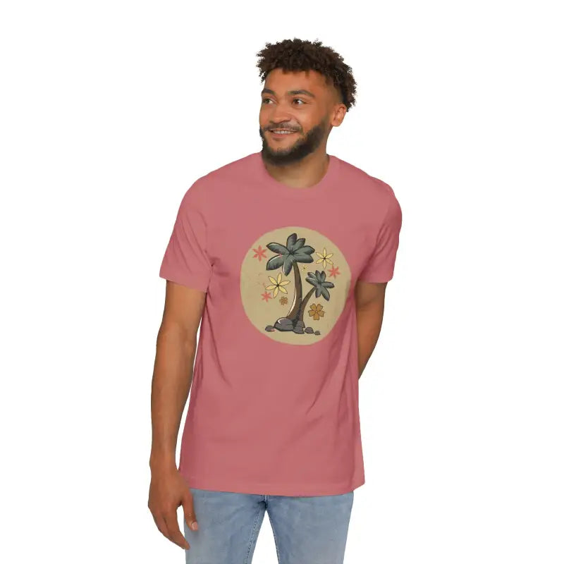 Unisex Deluxe Tee: Stylish Palm Tree Vibes - T-shirt