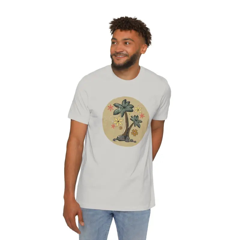 Unisex Deluxe Palm Tree Tee - Feel the Vacation Vibe! - T-shirt