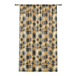 Cool Palm Trees Window Curtain - 50x84 Polyester - Dipaliz - Curtains
