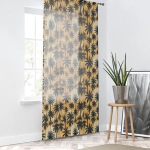 Cool Palm Trees Window Curtain - 50x84 Polyester - Dipaliz - Curtains
