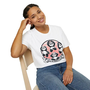 Panda Journey Unisex Ring-spun Cotton Animal Lovers Tee - Dipaliz - T-shirts