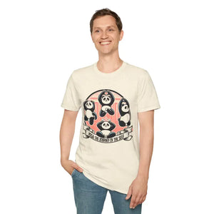 Panda Journey Unisex Ring-spun Cotton Animal Lovers Tee - Dipaliz - T-shirts