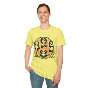 Panda Journey Unisex Ring-spun Cotton Animal Lovers Tee - Dipaliz - T-shirts